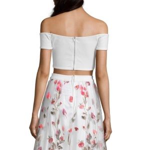 Two piece prom dress